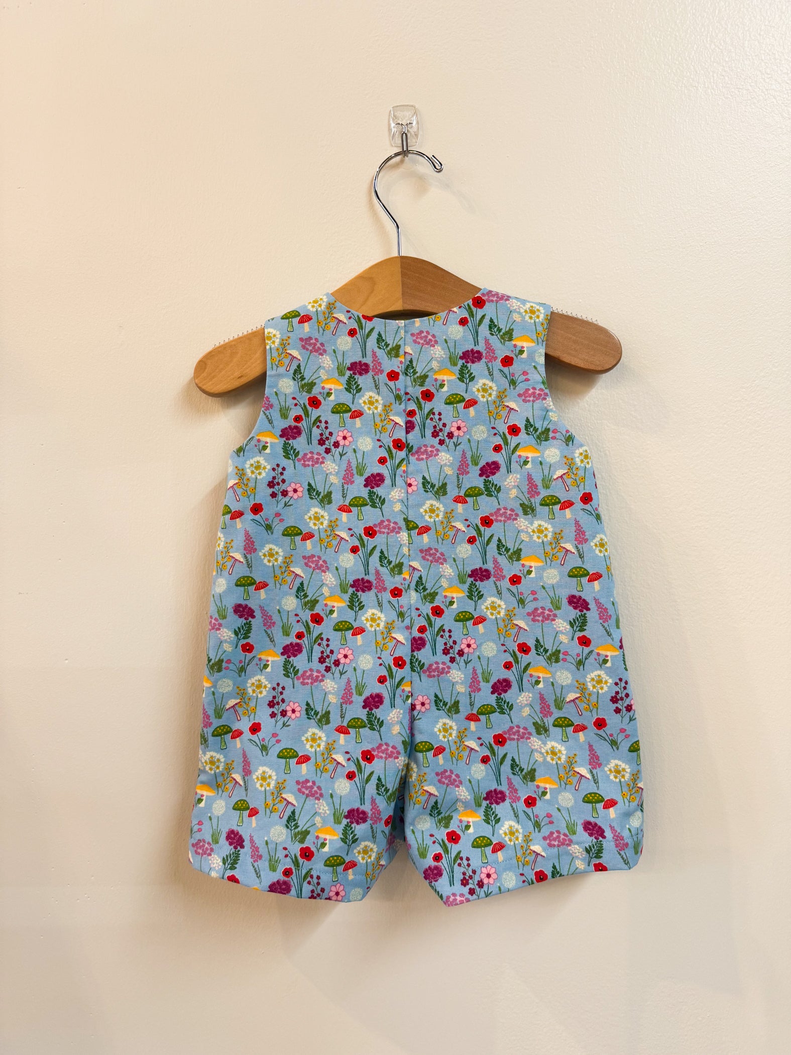 Romper and Hat Set in Woodland Blues