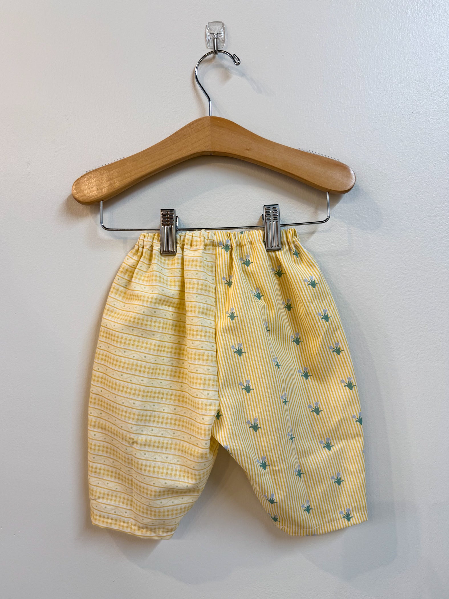 Tomato Patchwork Barrel Leg Baby Pants (6-9m)