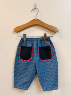 Rickrack Pocket Barrel Leg Baby Pants (9-12m)