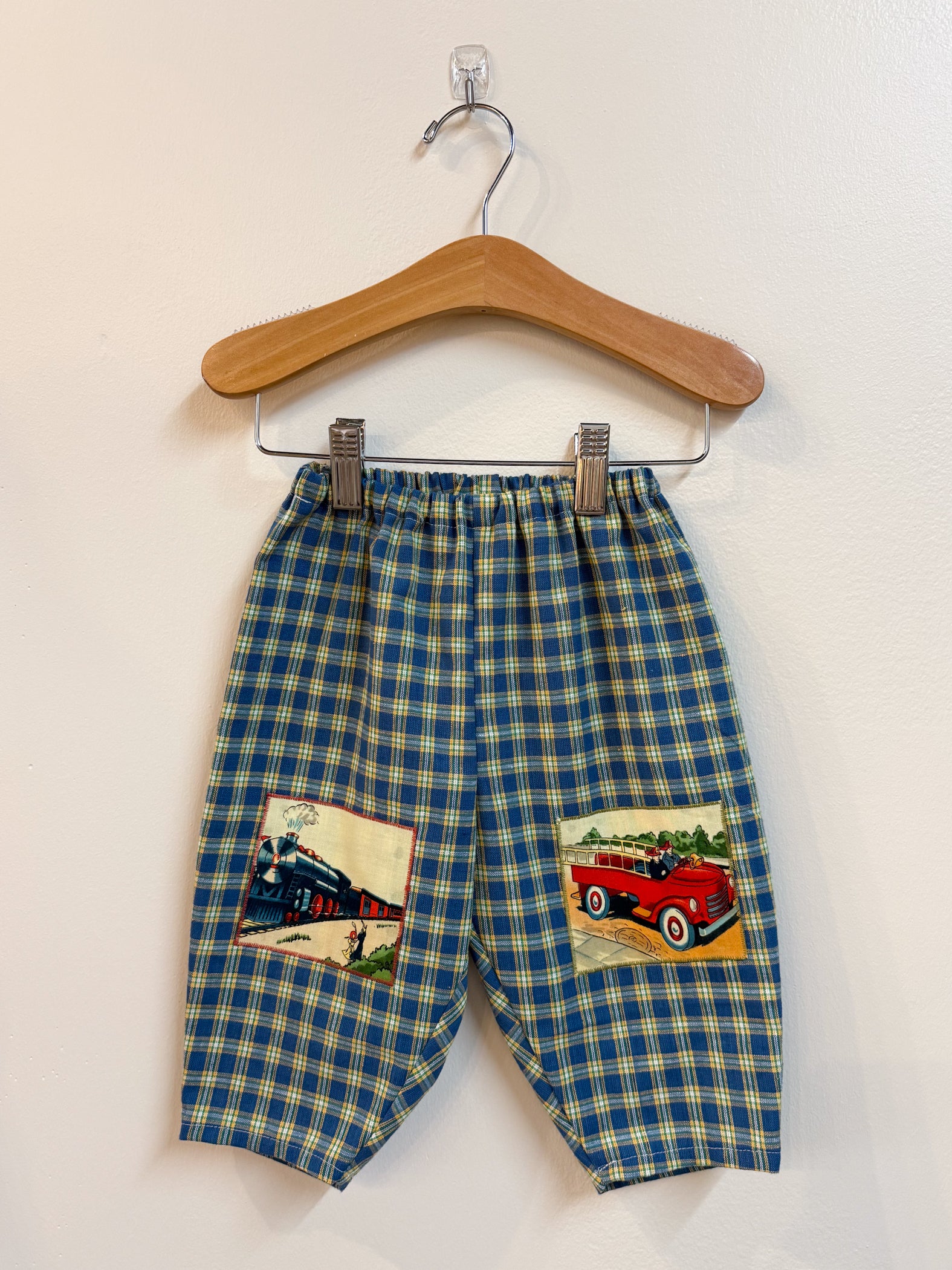 Vintage Patchwork Barrel Leg Baby Pants (12-18m)