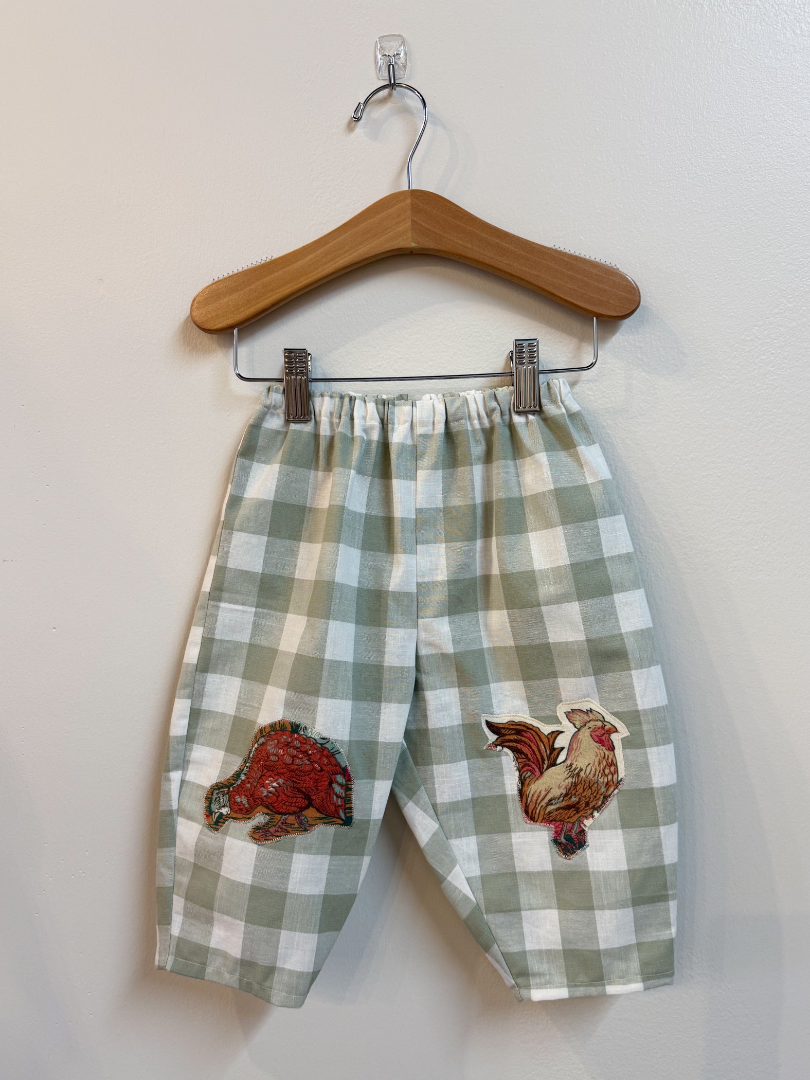 Vintage Patchwork Barrel Leg Baby Pants (18-24m)