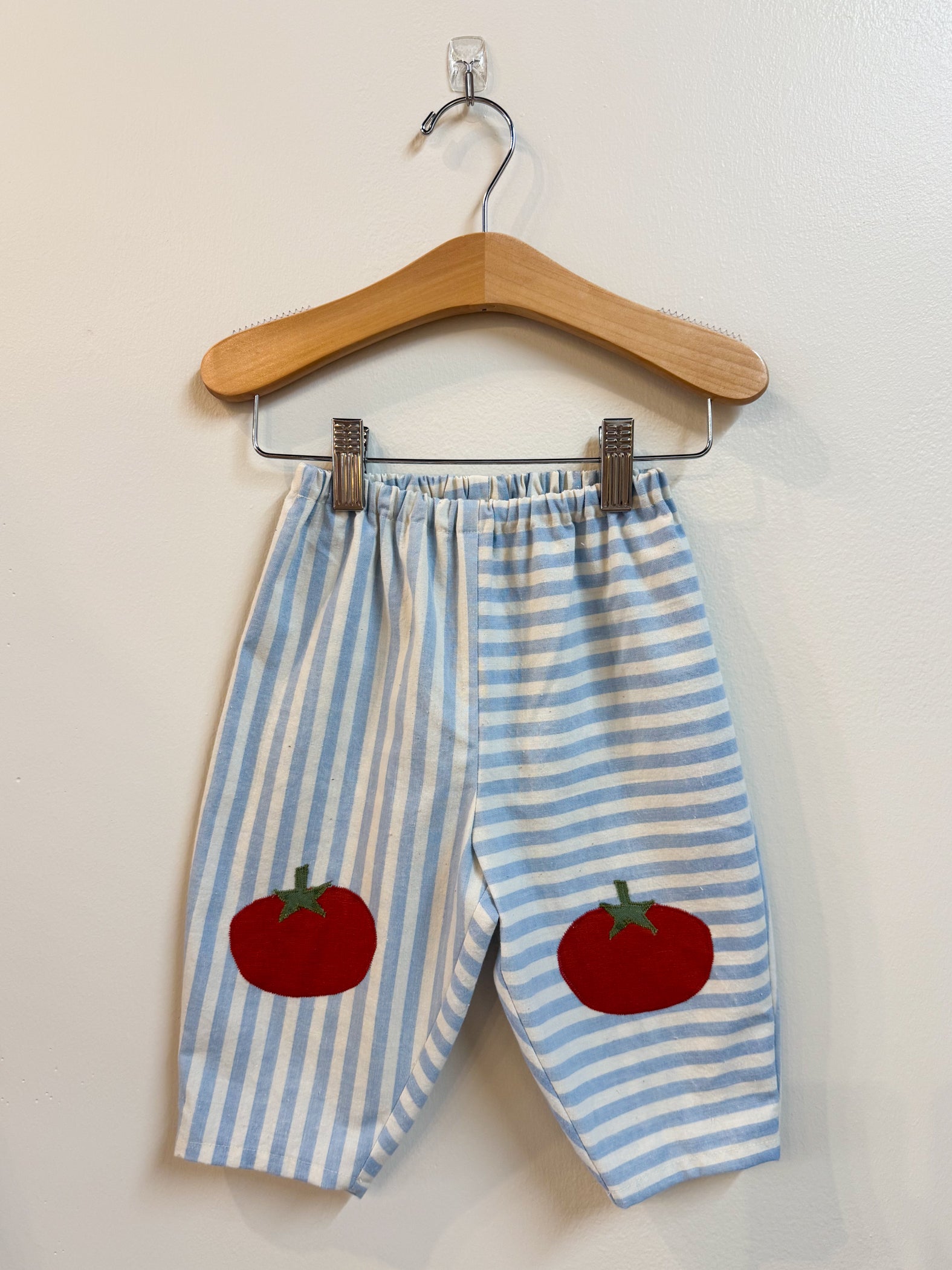 Tomato Patchwork Barrel Leg Baby Pants (12-18m)
