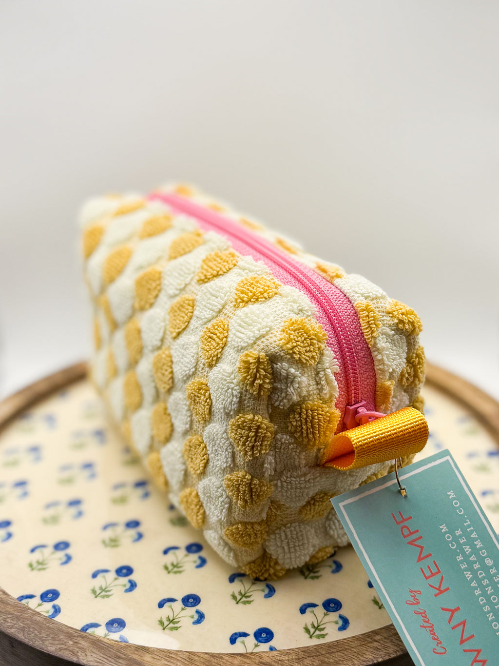 Up-cycled Zippered Towel Pouch (Small)