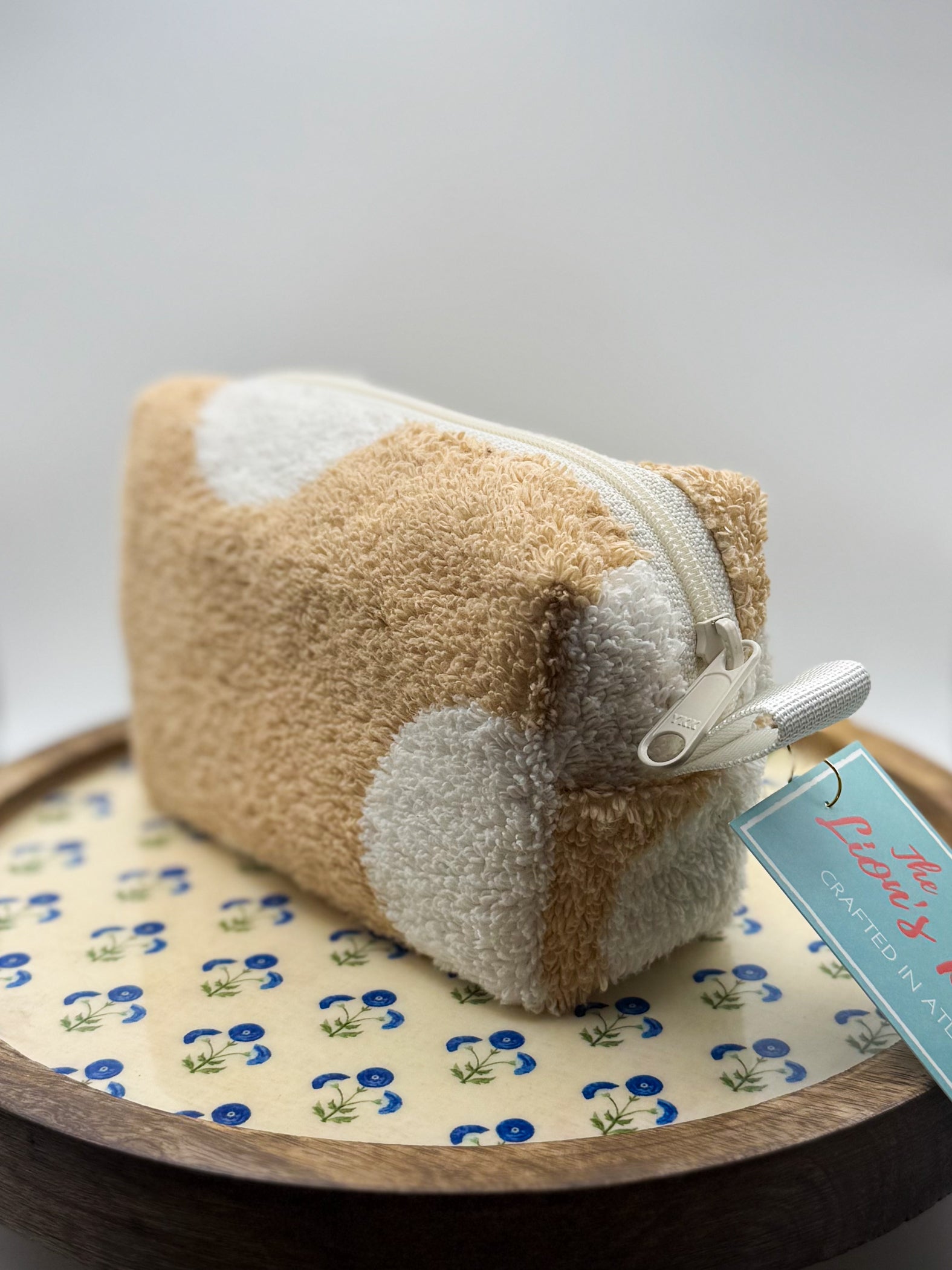 Up-cycled Zippered Towel Pouch (Small)