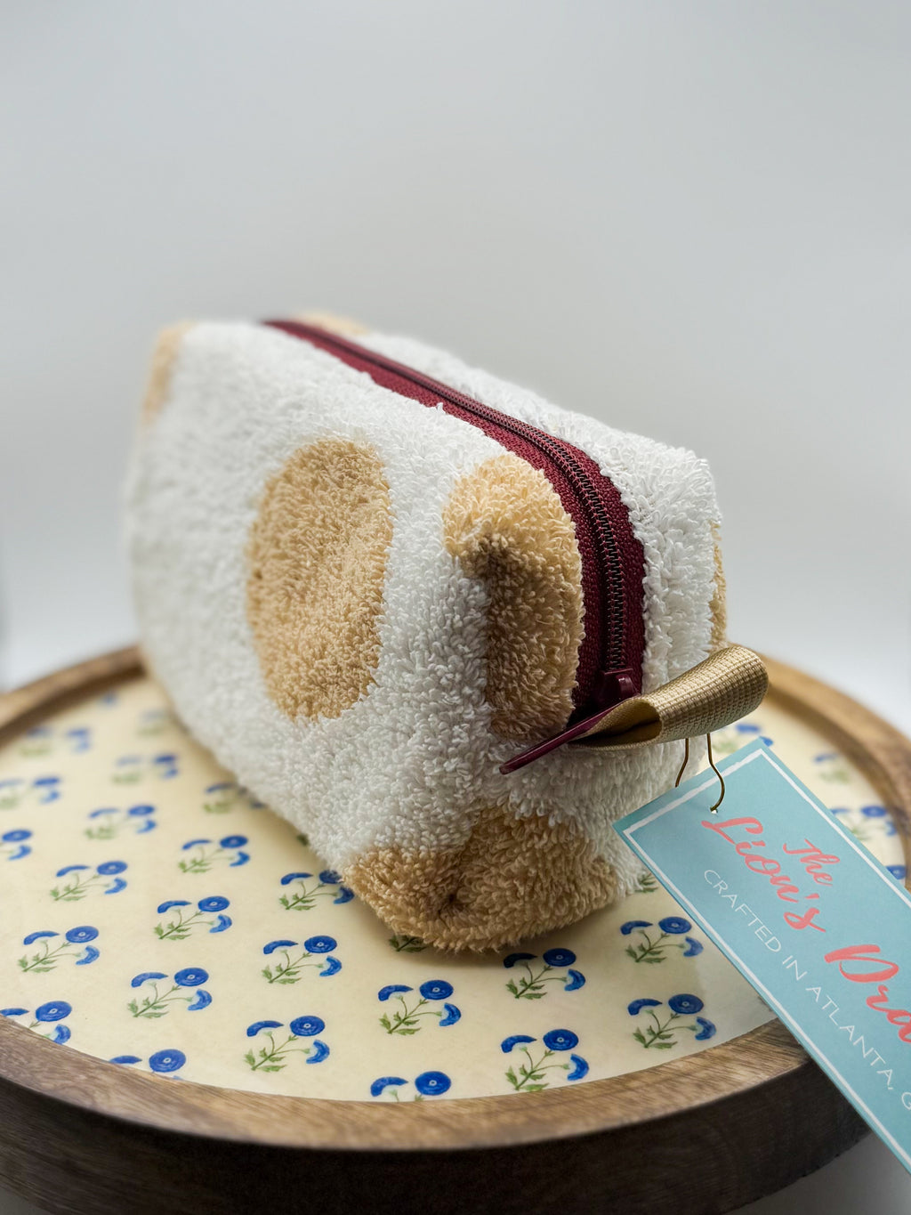 Up-cycled Zippered Towel Pouch (Small)