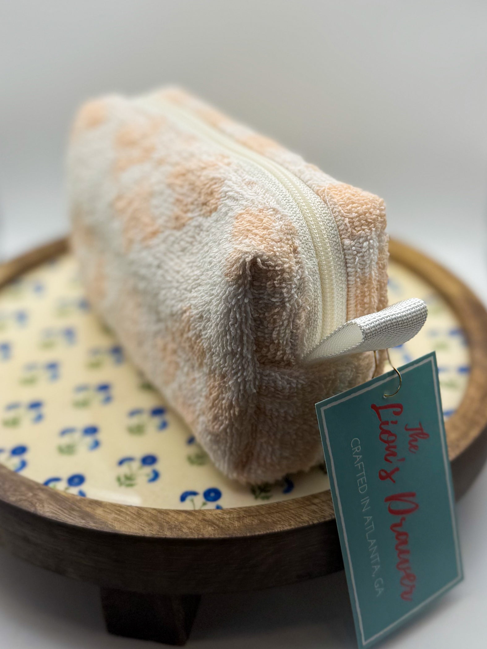 Up-cycled Zippered Towel Pouch (Small)