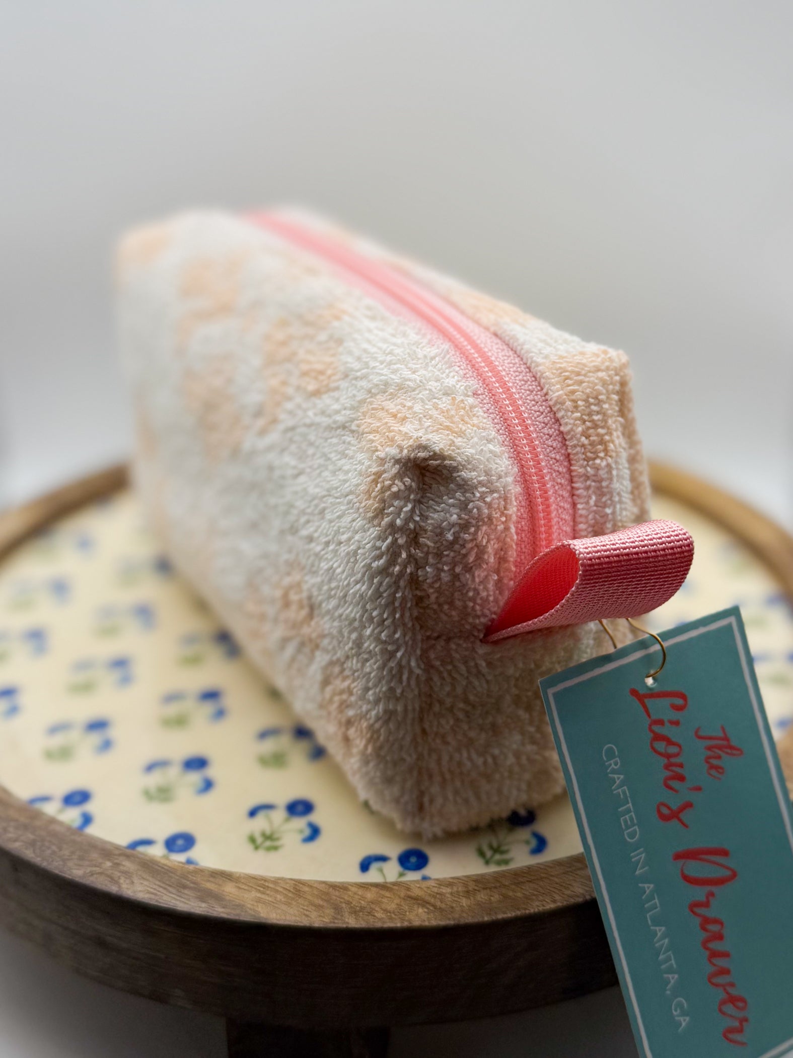 Up-cycled Zippered Towel Pouch (Small)