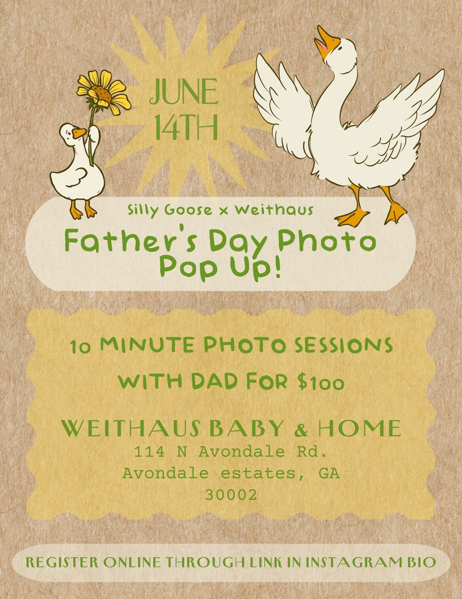 Father's Day Pop-Up with Silly Goose