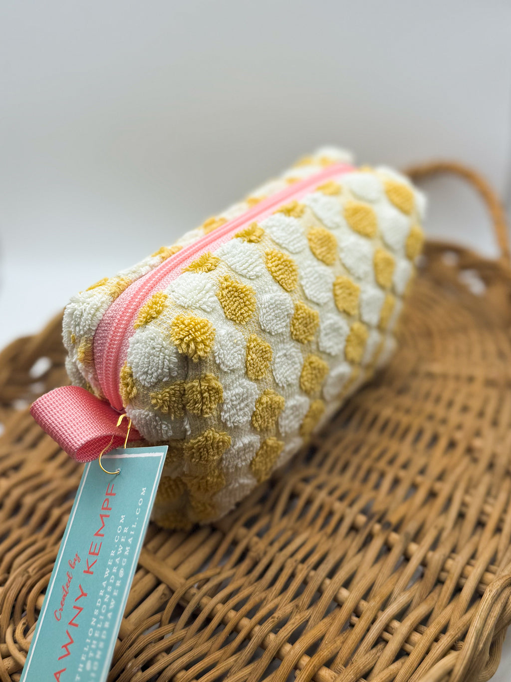 Up-cycled Zippered Towel Pouch (Small)