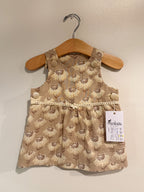 Button Overall Dress Set