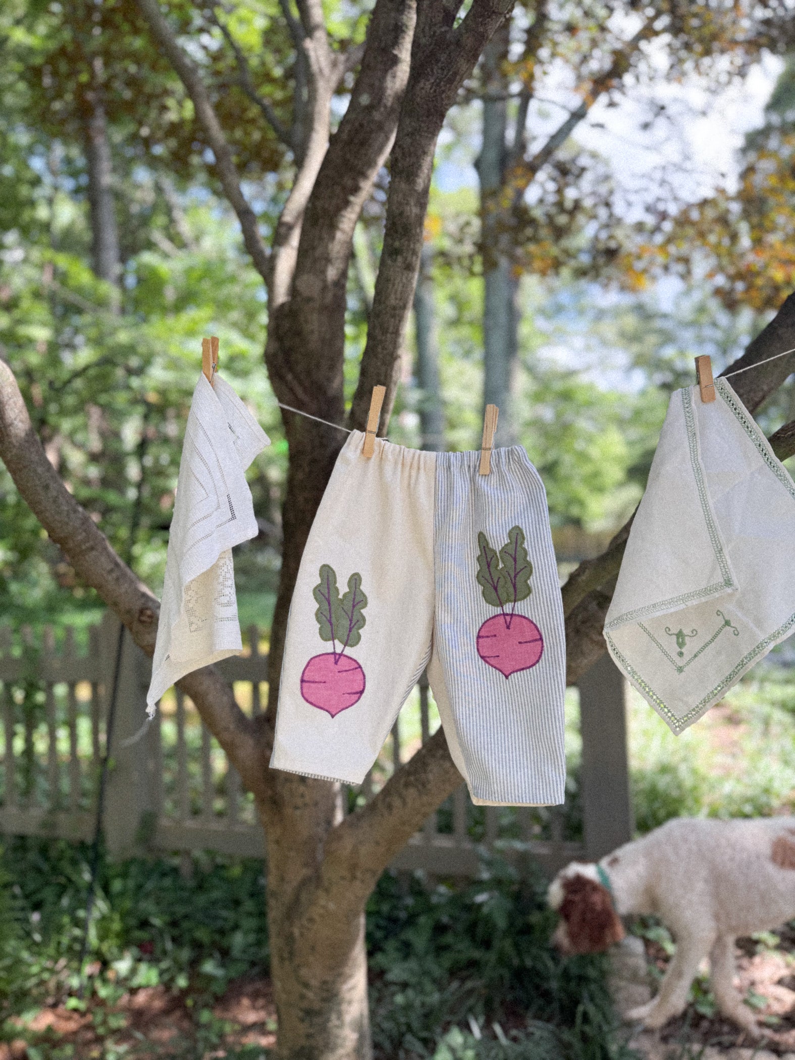 Radish Patch Barrel Leg Baby Pants (9-12m)