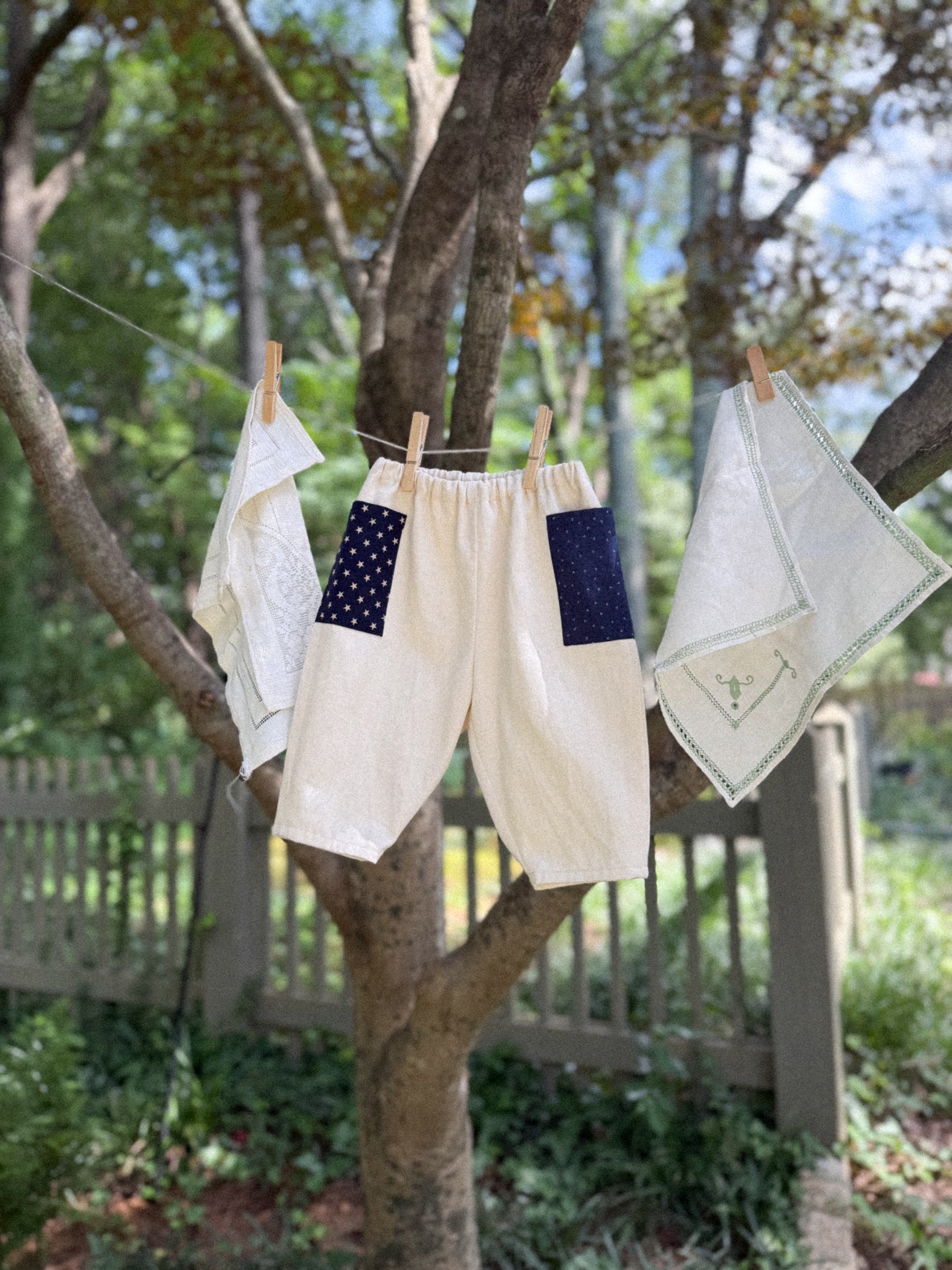 Patch Pocket Barrel Leg Baby Pants