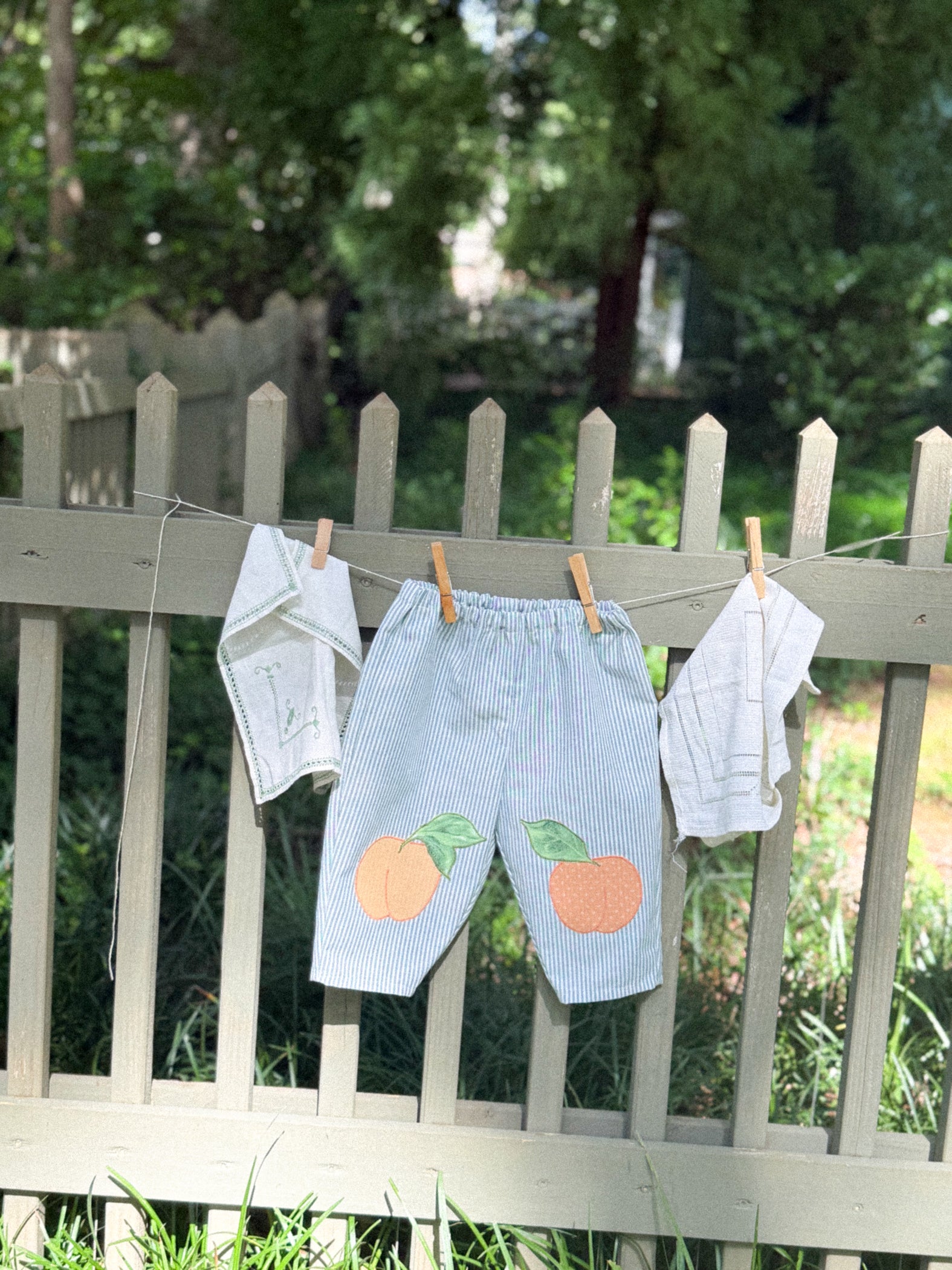 Peach Patch Barrel Leg Baby Pants (12-18m)