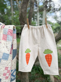 Carrot Patch Barrel Leg Baby Pants (12-18m)