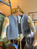 Pastel Plaid Upcyled Jacket (2T)