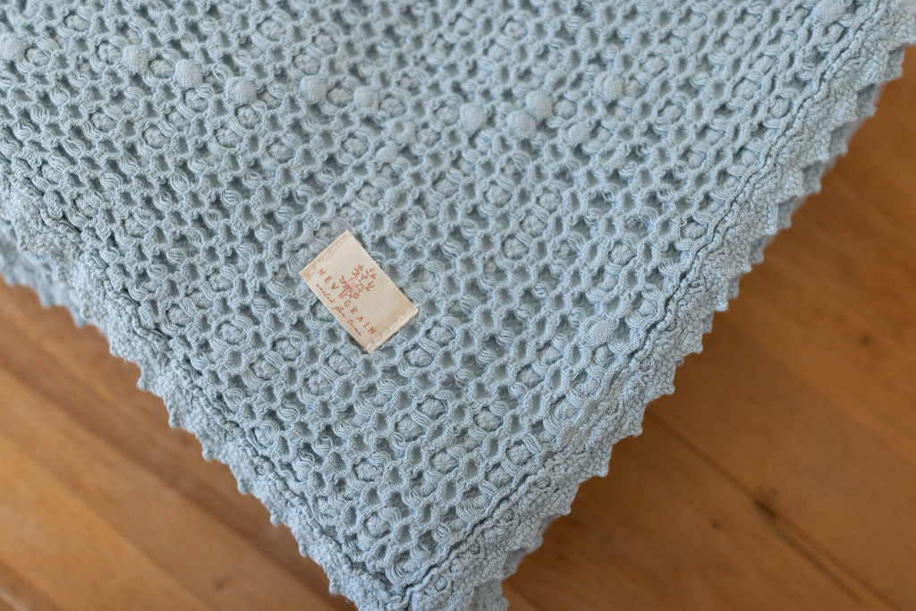 Cozy Waffle Blanket - Powder