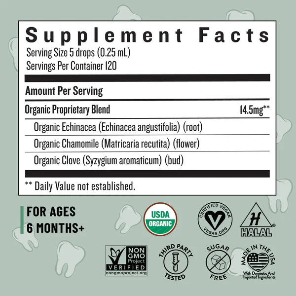 Organic Baby Teething Drops