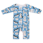 Long Sleeve Romper - Dog Parade