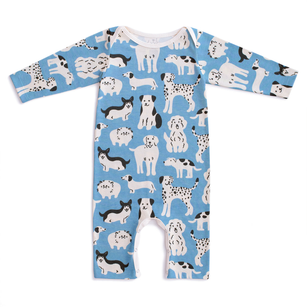 Long Sleeve Romper - Dog Parade