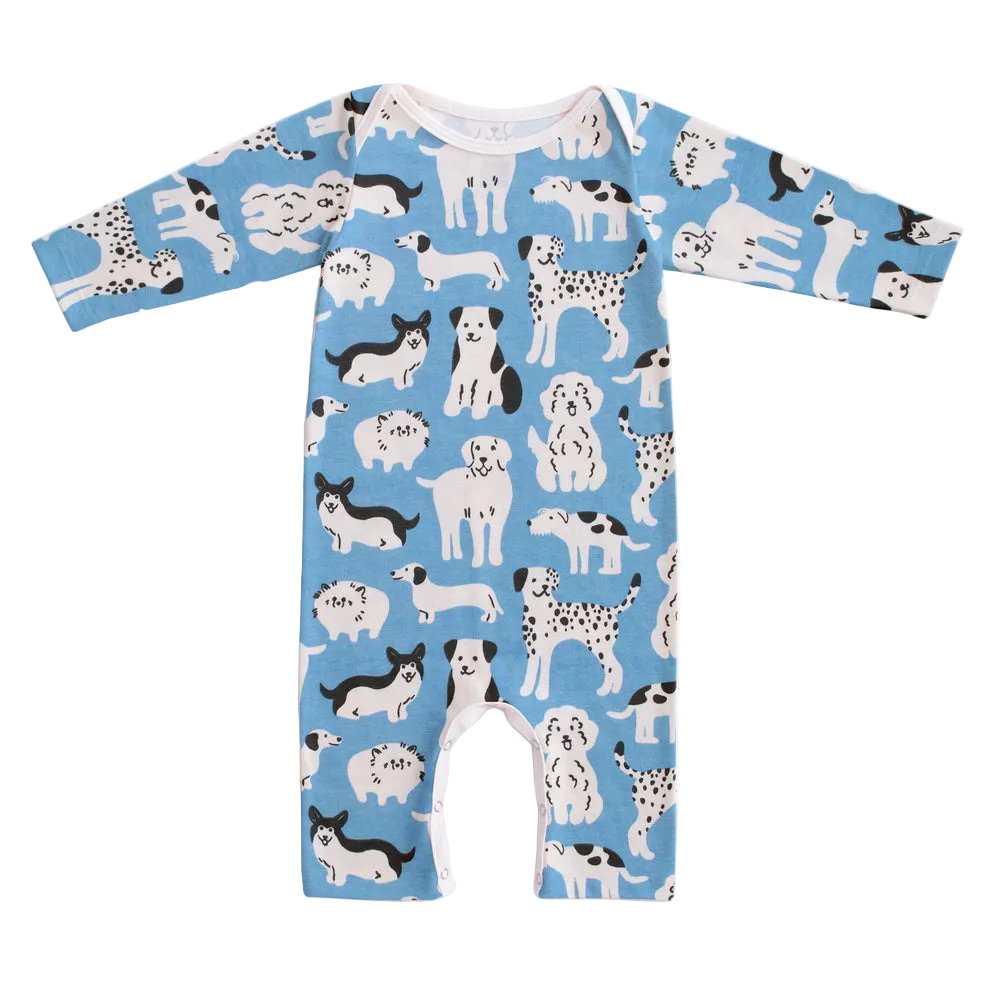 Long Sleeve Romper - Dog Parade