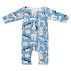 Long Sleeve Romper - Dog Parade
