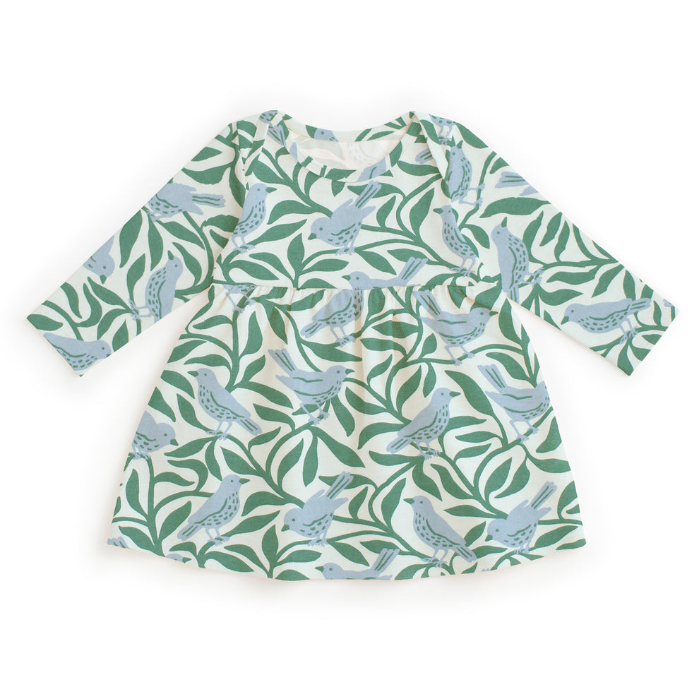 Lausanne Baby Dress - Birds on Branches
