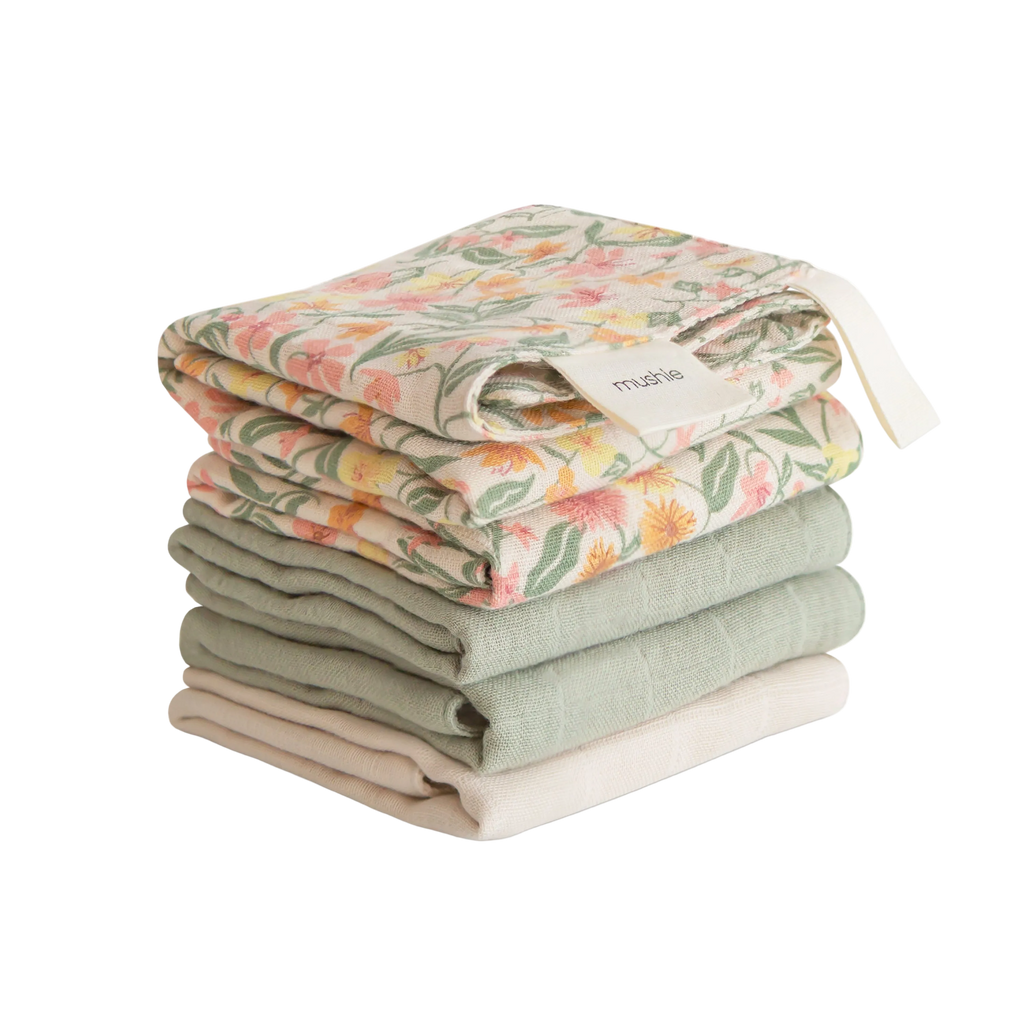 Muslin Cotton Washcloth 5-Pack