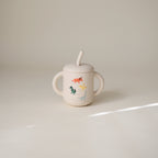 Silicone Training Cup + Straw