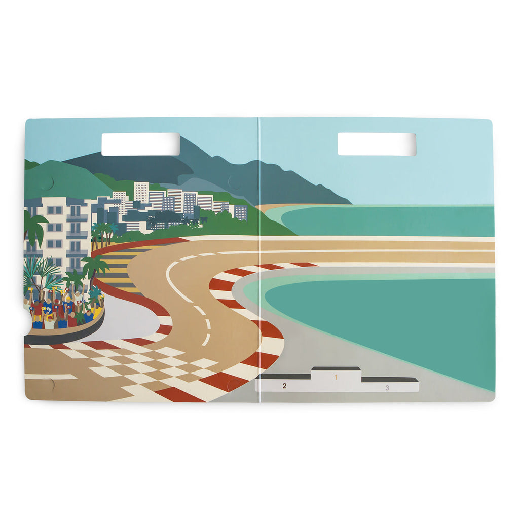 Reusable Race Cars Sticker Set