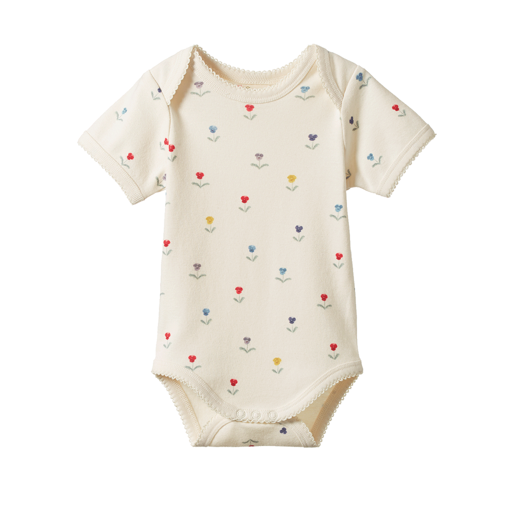 Short Sleeve Bodysuit - Delphine Print