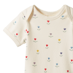 Short Sleeve Bodysuit - Delphine Print