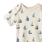 Short Sleeve Bodysuit - Regatta Print