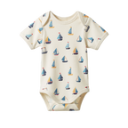 Short Sleeve Bodysuit - Regatta Print