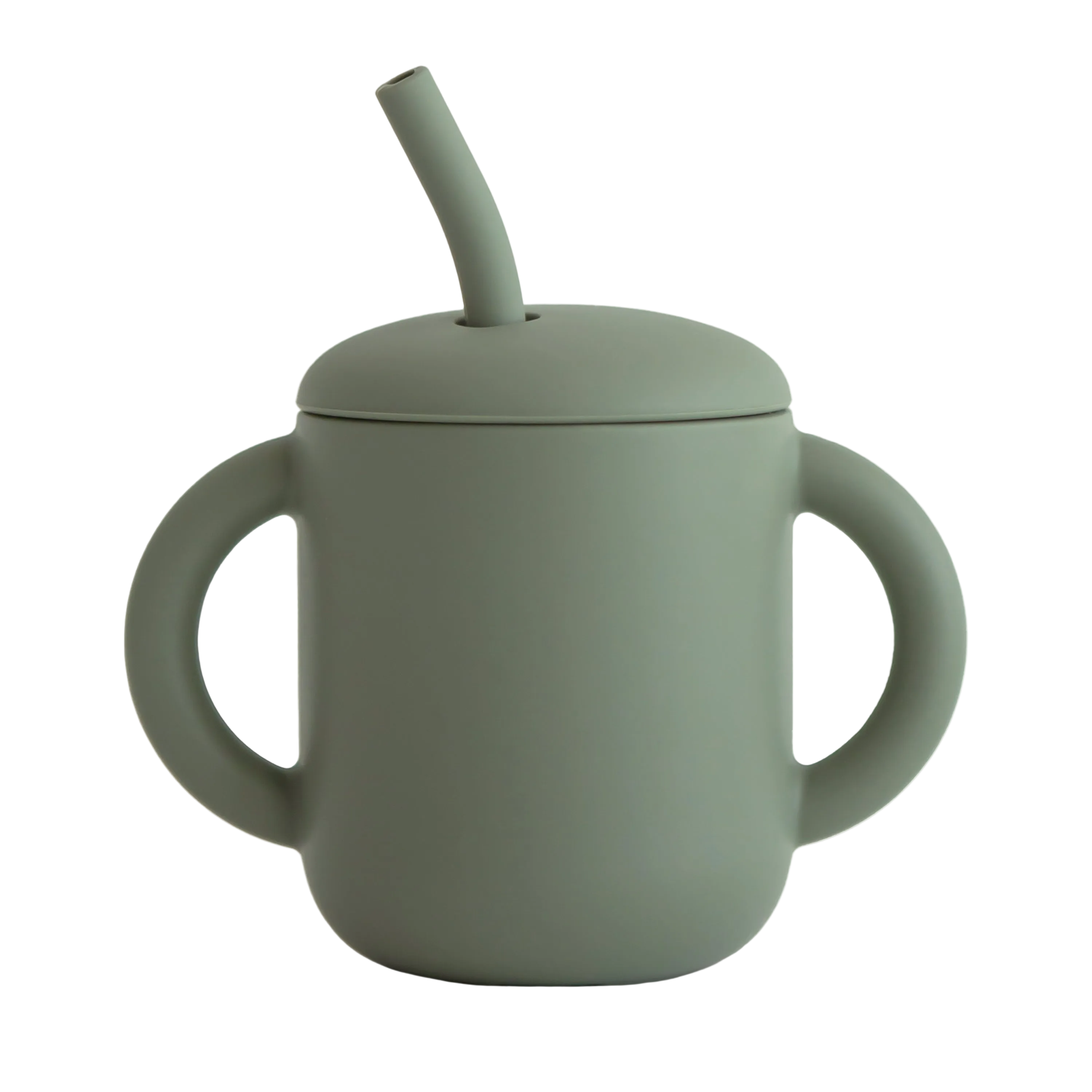 Silicone Training Cup + Straw