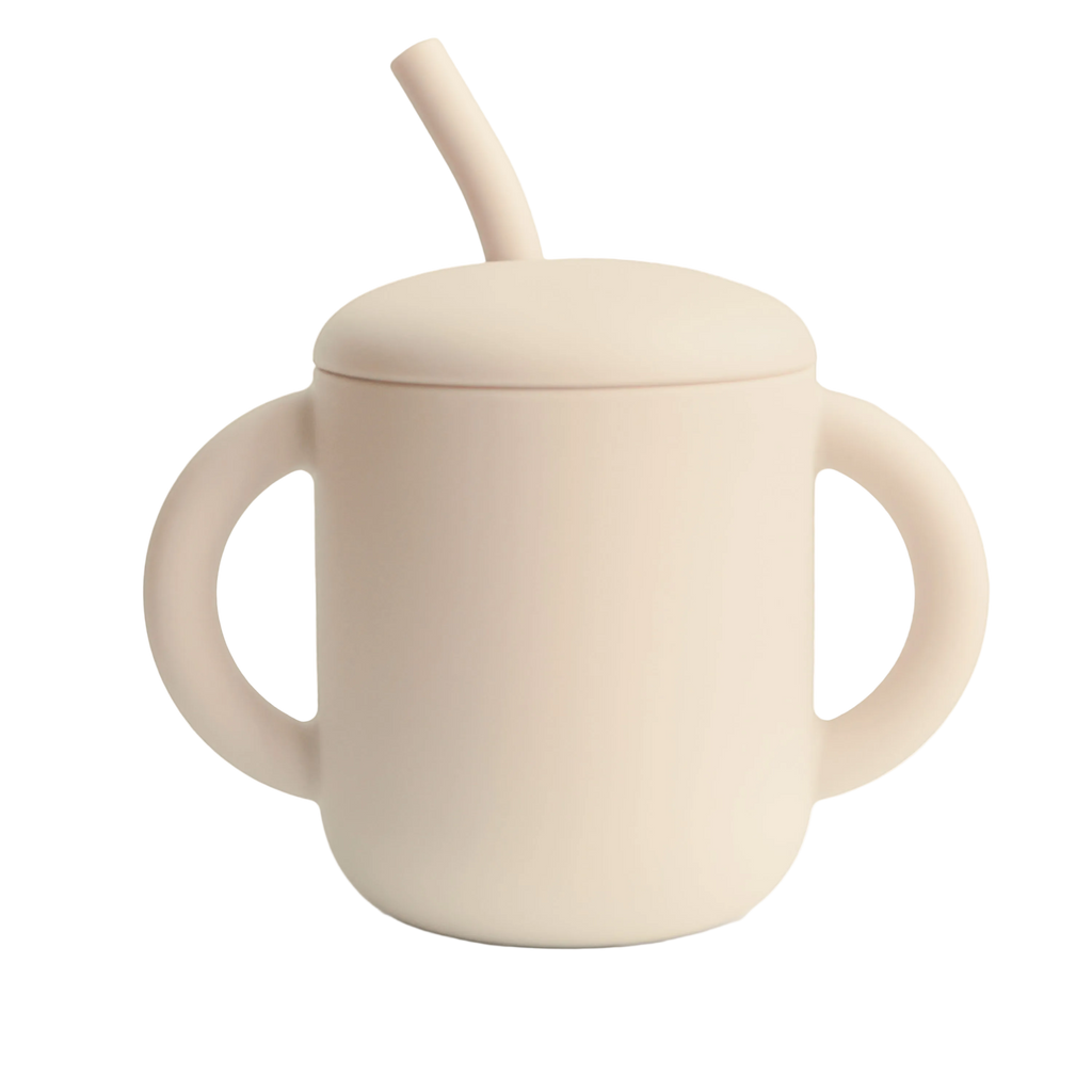 Silicone Training Cup + Straw