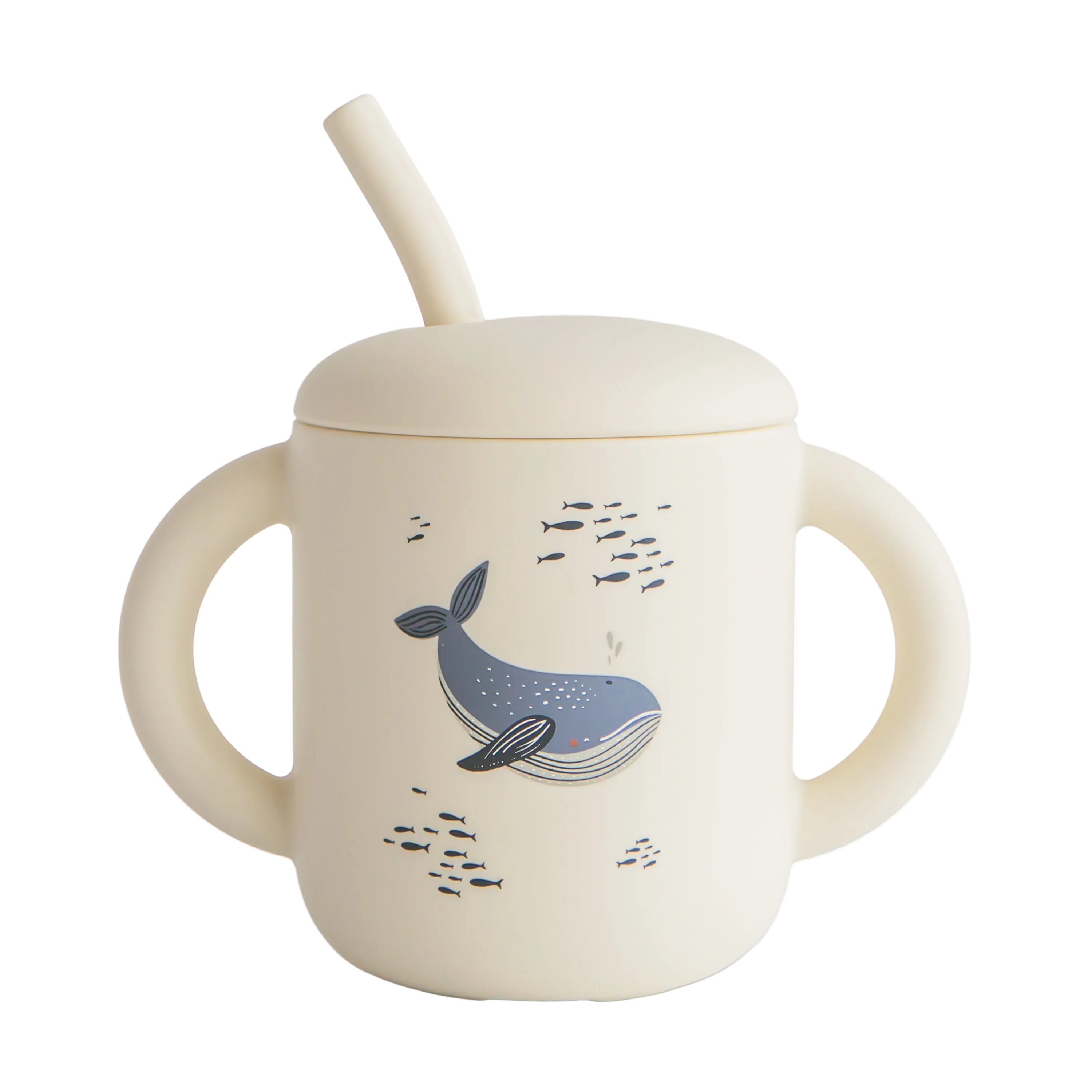 Silicone Training Cup + Straw