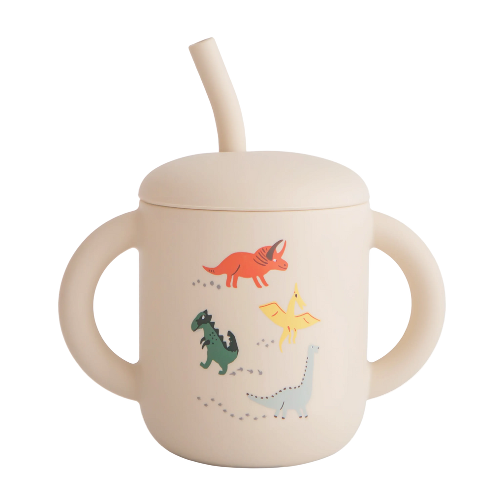 Silicone Training Cup + Straw