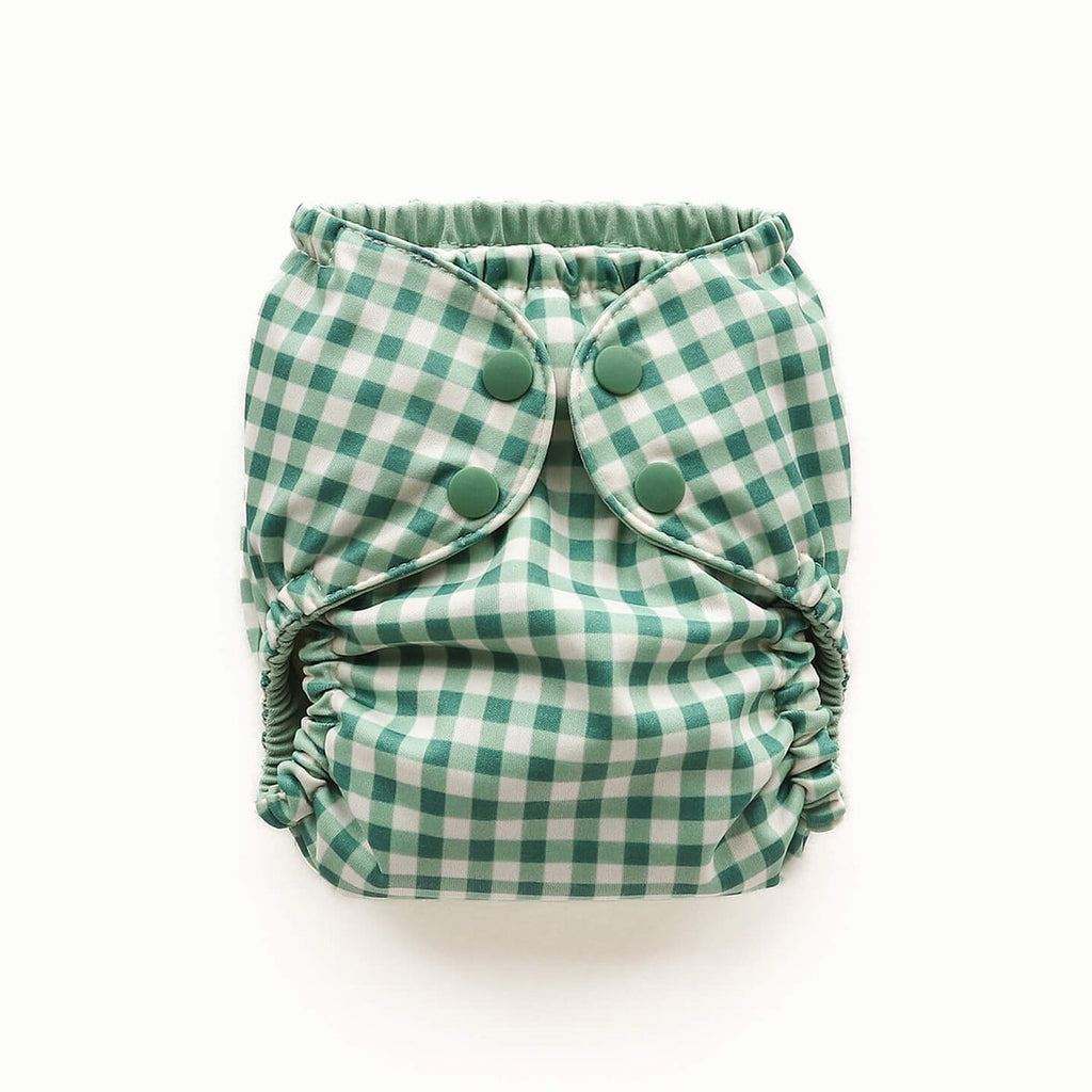 Waterproof Outer (+ Swim Diaper) - Verdant Gingham