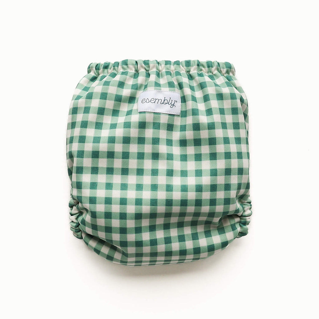 Waterproof Outer (+ Swim Diaper) - Verdant Gingham