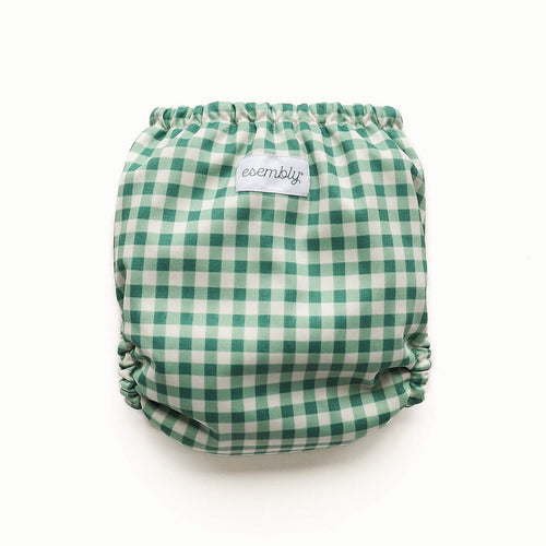 Waterproof Outer (+ Swim Diaper) - Verdant Gingham