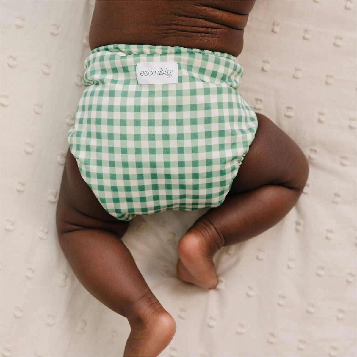 Waterproof Outer (+ Swim Diaper) - Verdant Gingham
