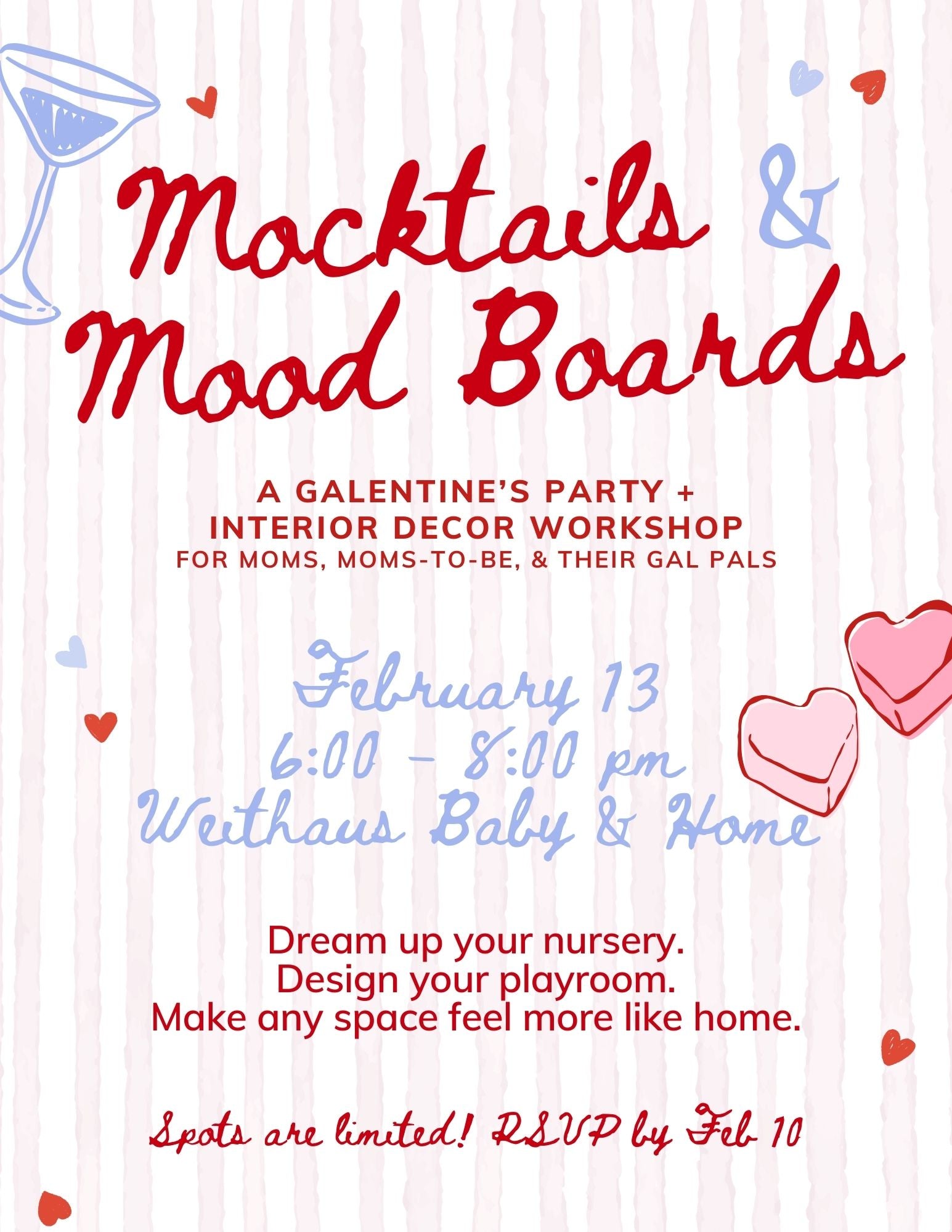 Mocktails & Mood Boards Party