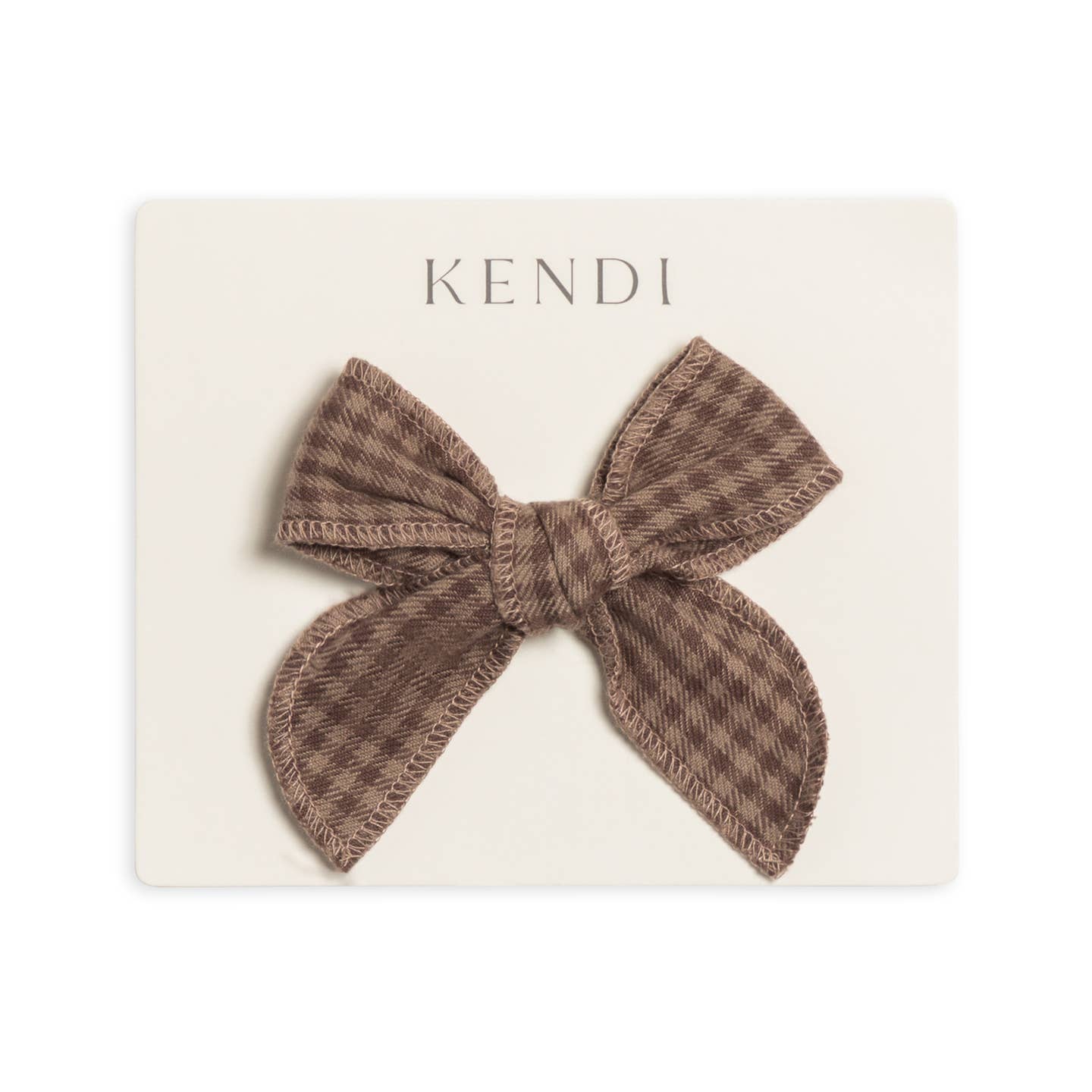Flannel Bow Hair Clip