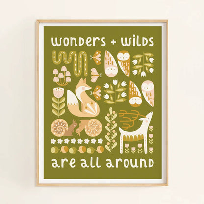Wonders + Wilds, in the Forest Art Print