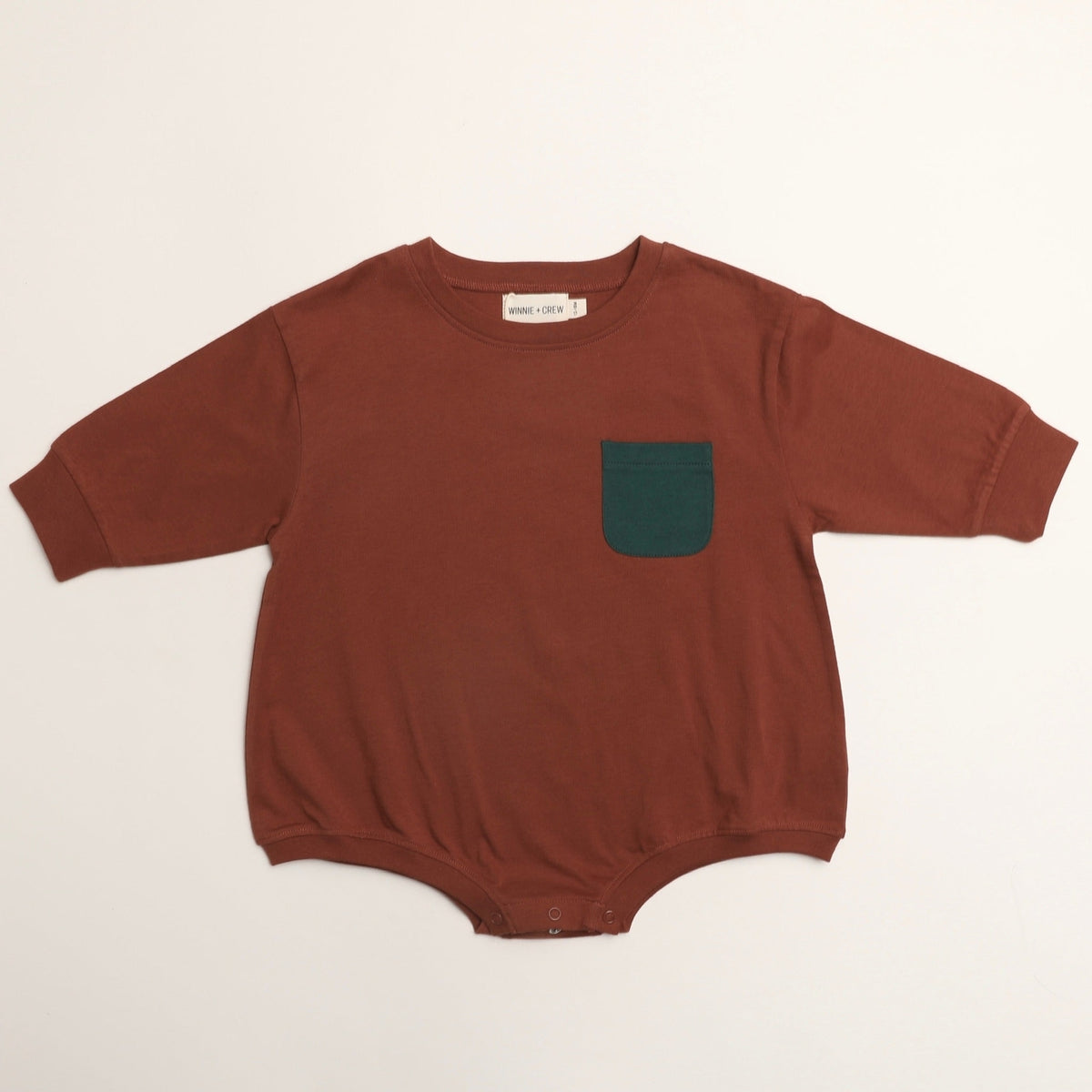 Harley Pocket Romper in Sequoia