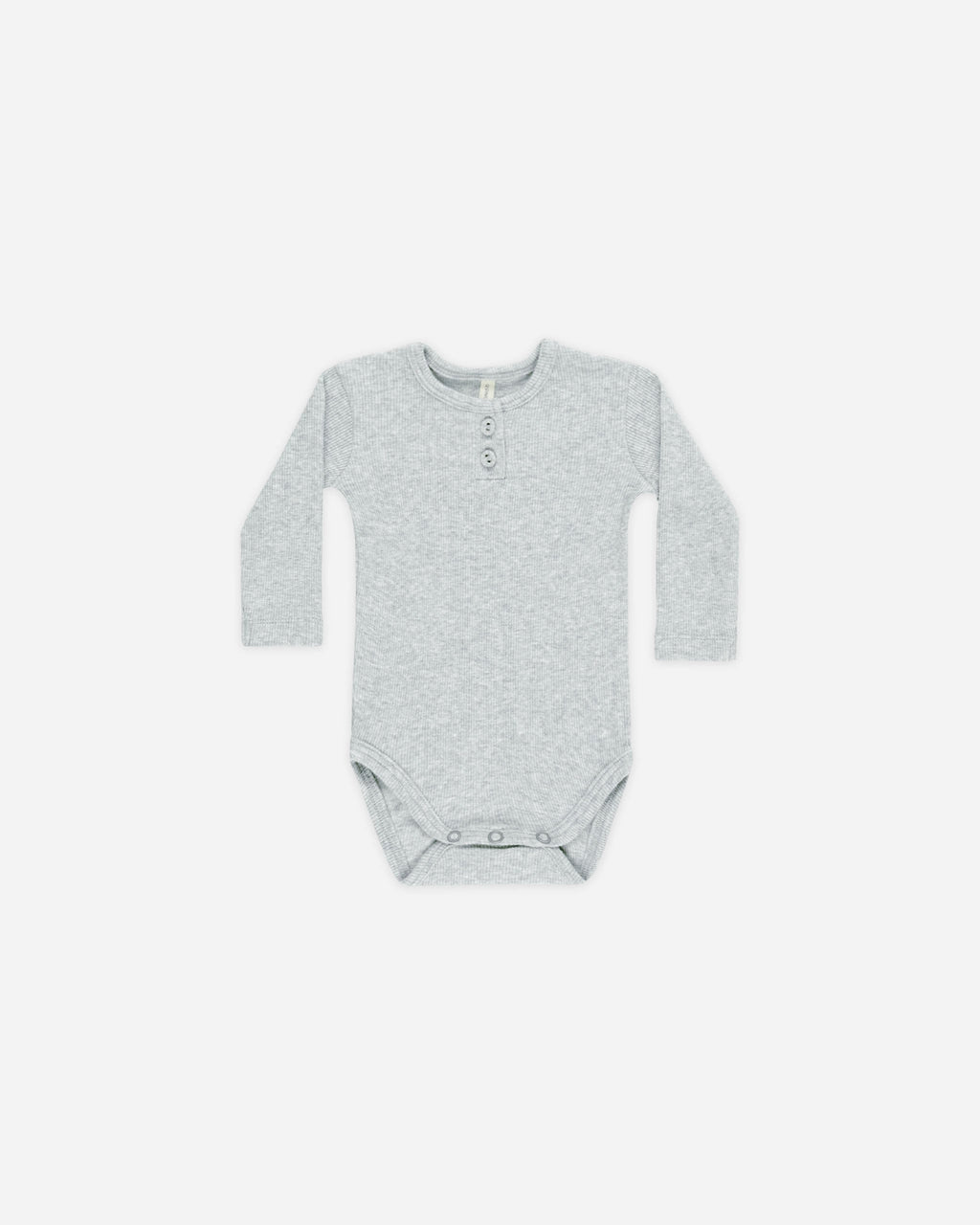 Ribbed Long Sleeve Onesie - Dusty Blue