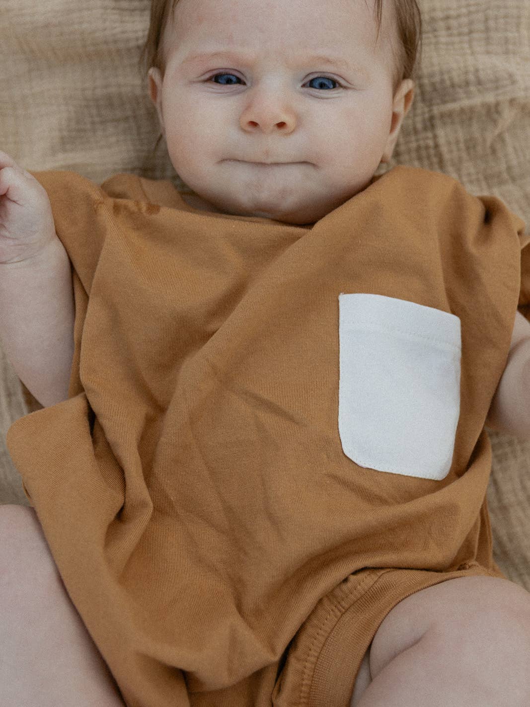 Cory Pocket Romper in Apple Cinnamon