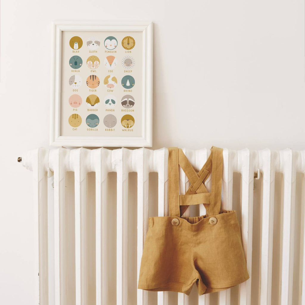 Animal Faces Art Print