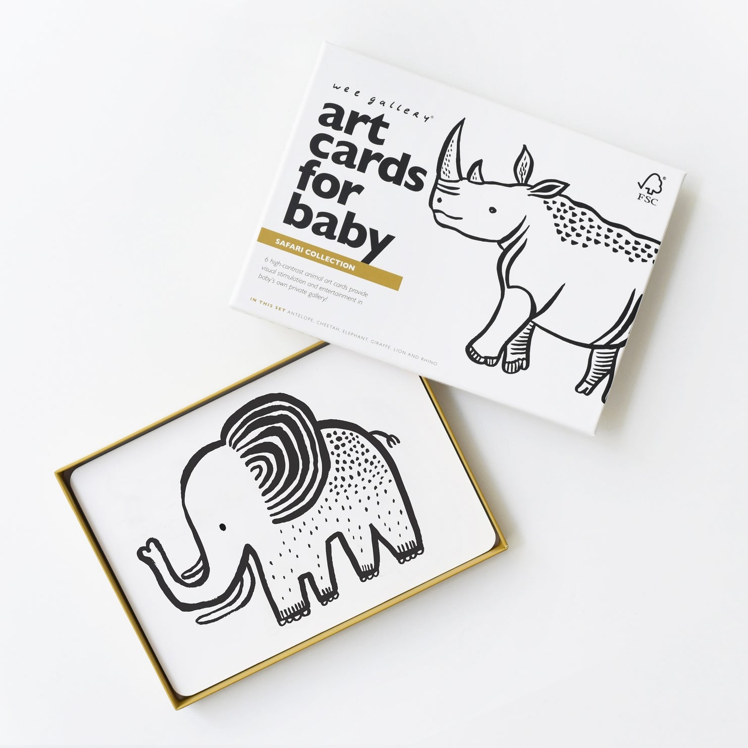 Art Cards For Baby - Safari Animals