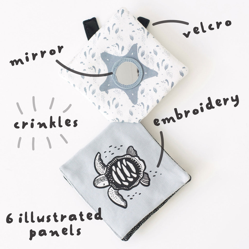 Crinkle Pages Stroller Activity Toy For Baby - Ocean